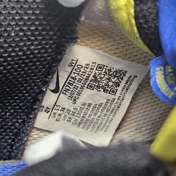 Nike Air Force 1 Low Multi-Color Velcro. -Colorful Nike Air Sneakers - Picture 10 of 10